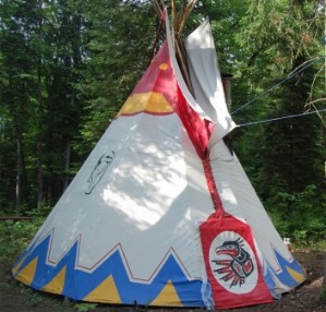 Teepee at Les Toits du Monde in Quebec