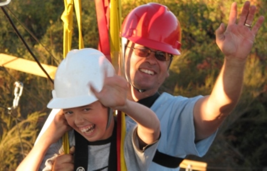 Moaning Cave Adventure Park Tandem Zipline Experience for Families