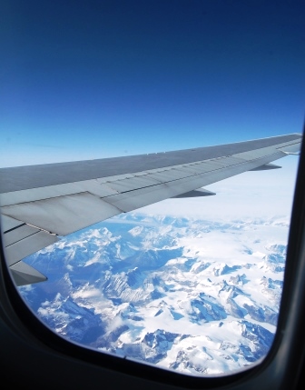 Travel Safely Window View of Greenland