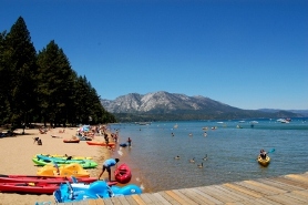 Lake Tahoe Kayaks at the Beach