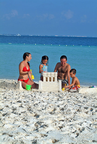 Cancun Family Beach Time 