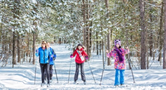 Traverse City Michigan Cross Country Skiing Family