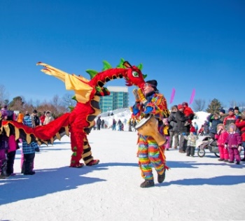 Winterlude Snowflake Kingdom Dragon Play in Ottawa