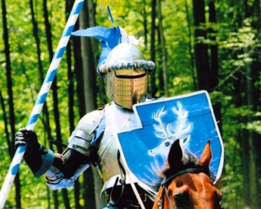 Great lakes Medieval Faire Blue Knight