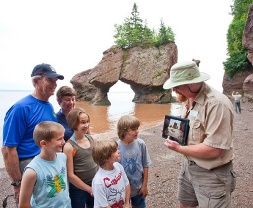Hopewell Rocks Bay of Fundy Family with Ranger